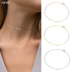 Lip chain stainless steel necklace