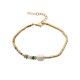 Natural stone pearl stainless steel bracelet