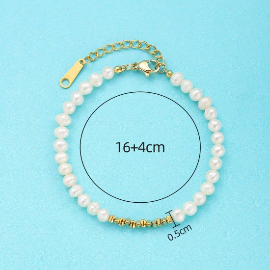 Pearl natural stone bracelet