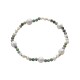 Natural stone pearl stainless steel bracelet