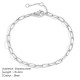 Square wire stainless steel bracelet