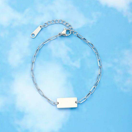 Fashion stainless steel lock bracelet