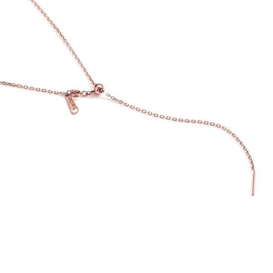 Adjustable stainless steel necklace