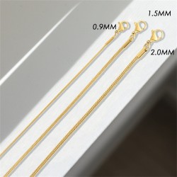 Round snake chain stainless steel bracelet