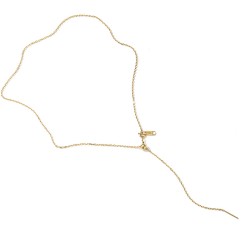 Adjustable stainless steel necklace