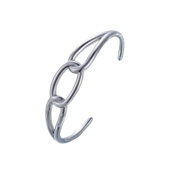 Stainless steel open bracelet