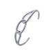Stainless steel open bracelet