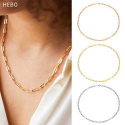 Cross chain stainless steel necklace