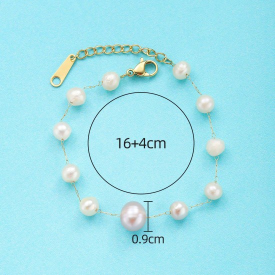 Pearl natural stone bracelet