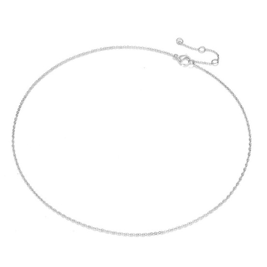 Minimalist stainless steel neck chain