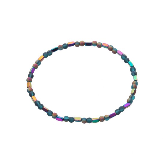 Natural stone pearl stainless steel bracelet