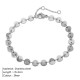 Stainless steel circular bracelet