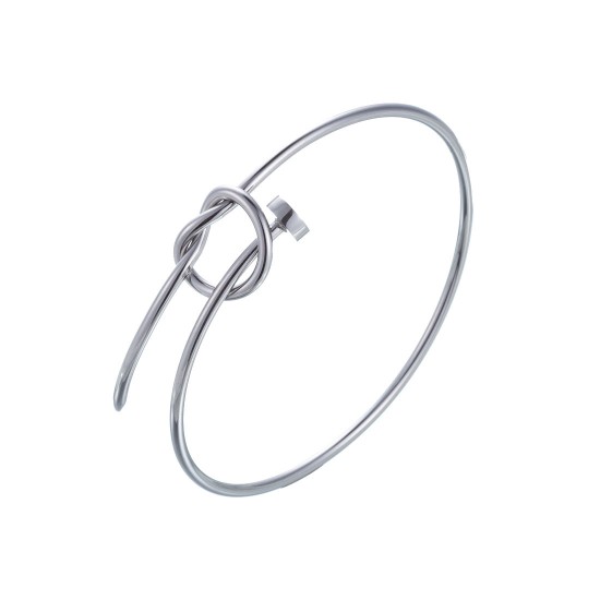 Stainless steel open bracelet