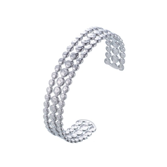 Stainless steel open bracelet
