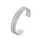 Stainless steel open bracelet