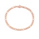 Stainless steel Figaro chain bracelet