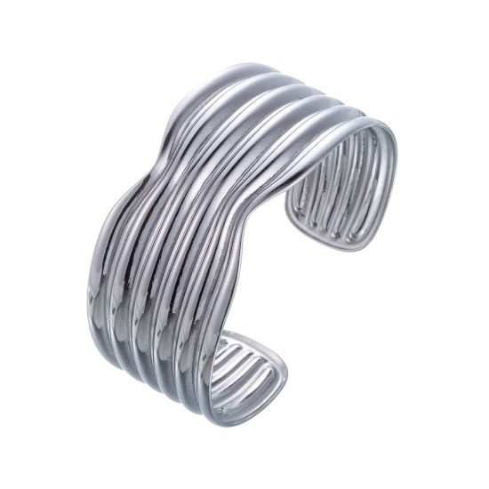 Stainless steel open bracelet