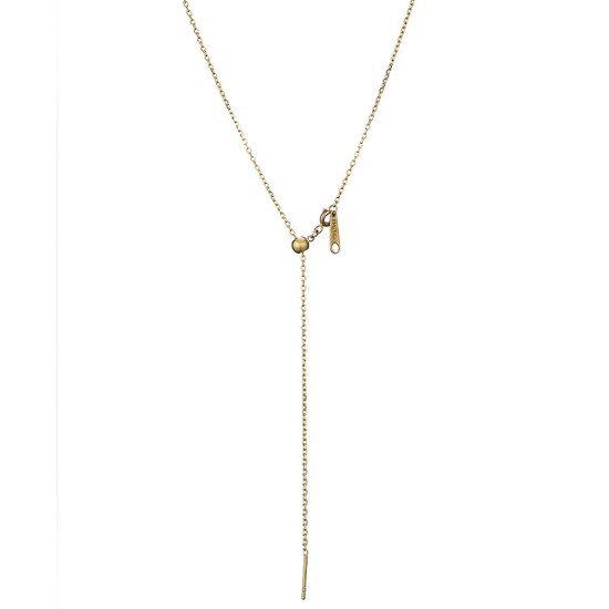 Adjustable stainless steel necklace