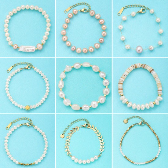 Pearl natural stone bracelet