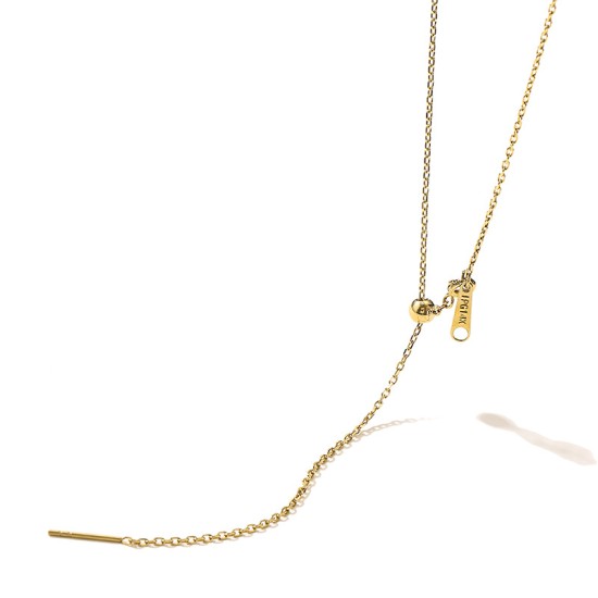 Adjustable stainless steel necklace