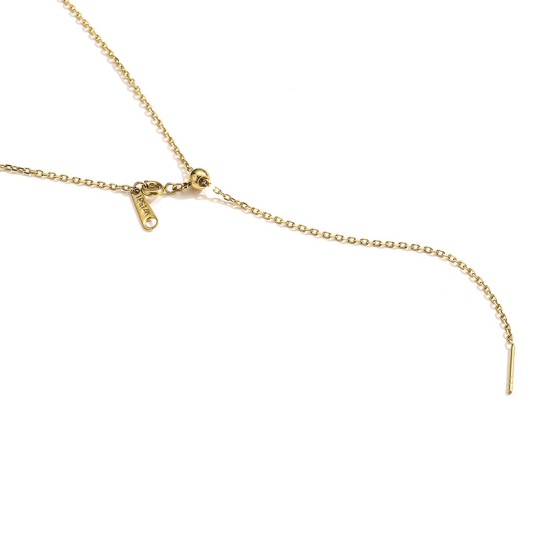 Adjustable stainless steel necklace