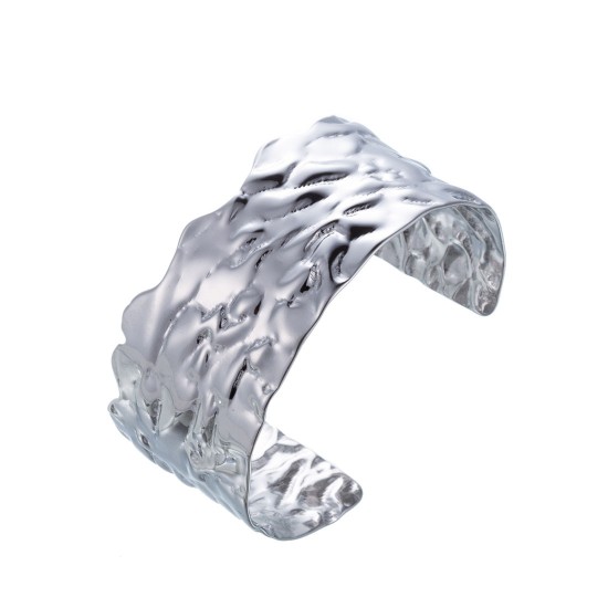 Stainless steel open bracelet