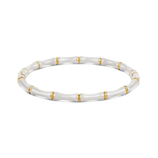 Bamboo oil dripping colored stainless steel bracelet
