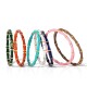 Bamboo oil dripping colored stainless steel bracelet