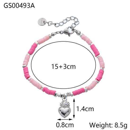 Natural stone bead bracelet