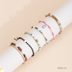 Natural stone bead bracelet