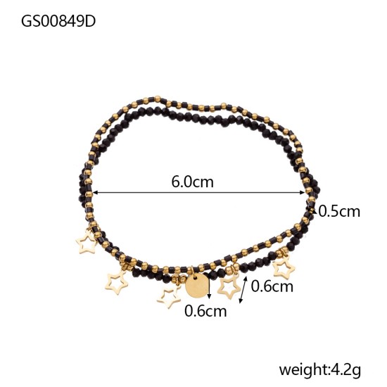 Commuter stainless steel bracelet