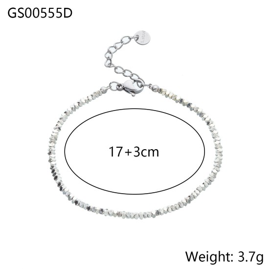 Beaded natural stone bracelet