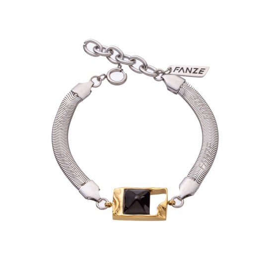 Stainless steel pendant bracelet