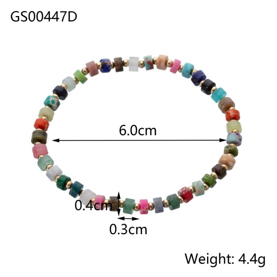 Natural stone bead bracelet