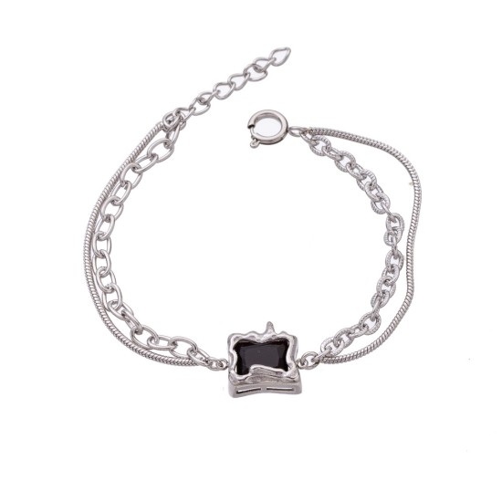 Stainless steel pendant bracelet