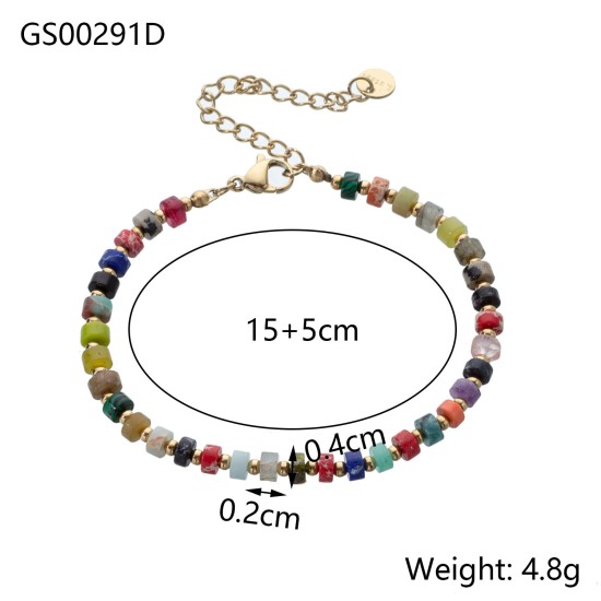 Natural stone bead bracelet