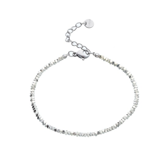 Beaded natural stone bracelet