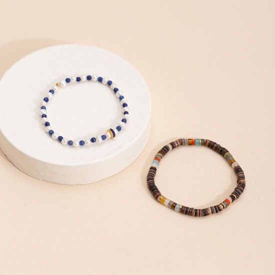 Natural stone bead bracelet