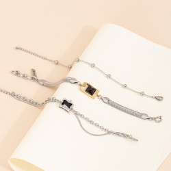 Stainless steel pendant bracelet