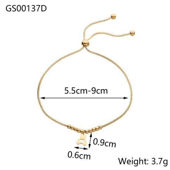 Beaded natural stone bracelet