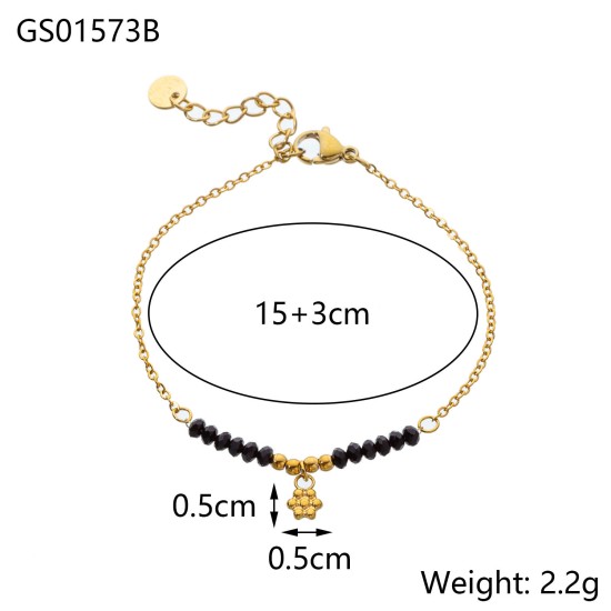 Vintage Chinese style bead bracelet