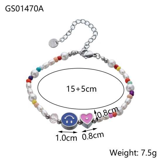 Natural stone bead bracelet