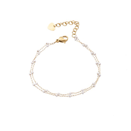 Commuter stainless steel bracelet