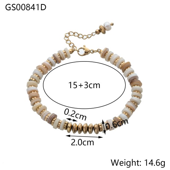 Natural stone bead bracelet