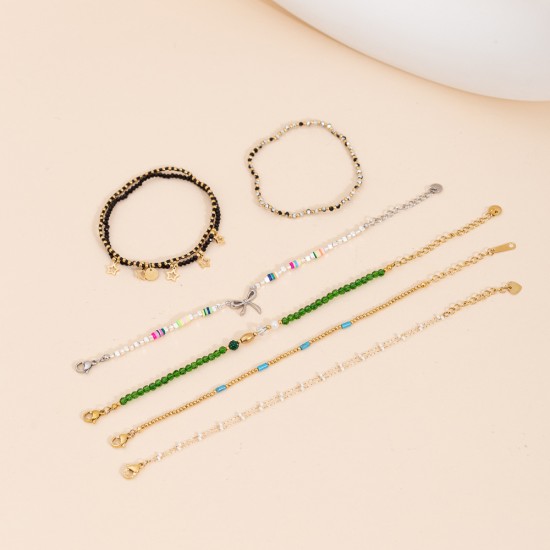 Commuter stainless steel bracelet