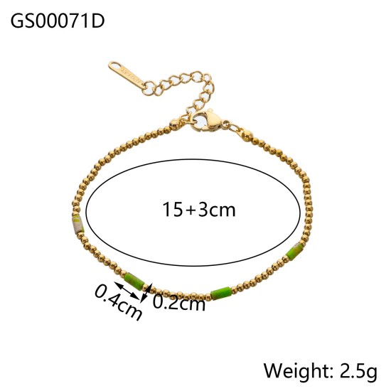 Natural stone bead bracelet