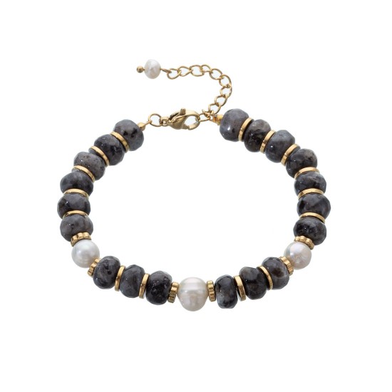 Turquoise stainless steel bracelet