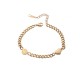 Gold plated stainless steel bracelet
