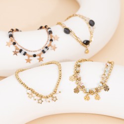 Crystal stainless steel bracelet