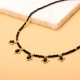 Crystal Natural Stone Stainless Steel Necklace
